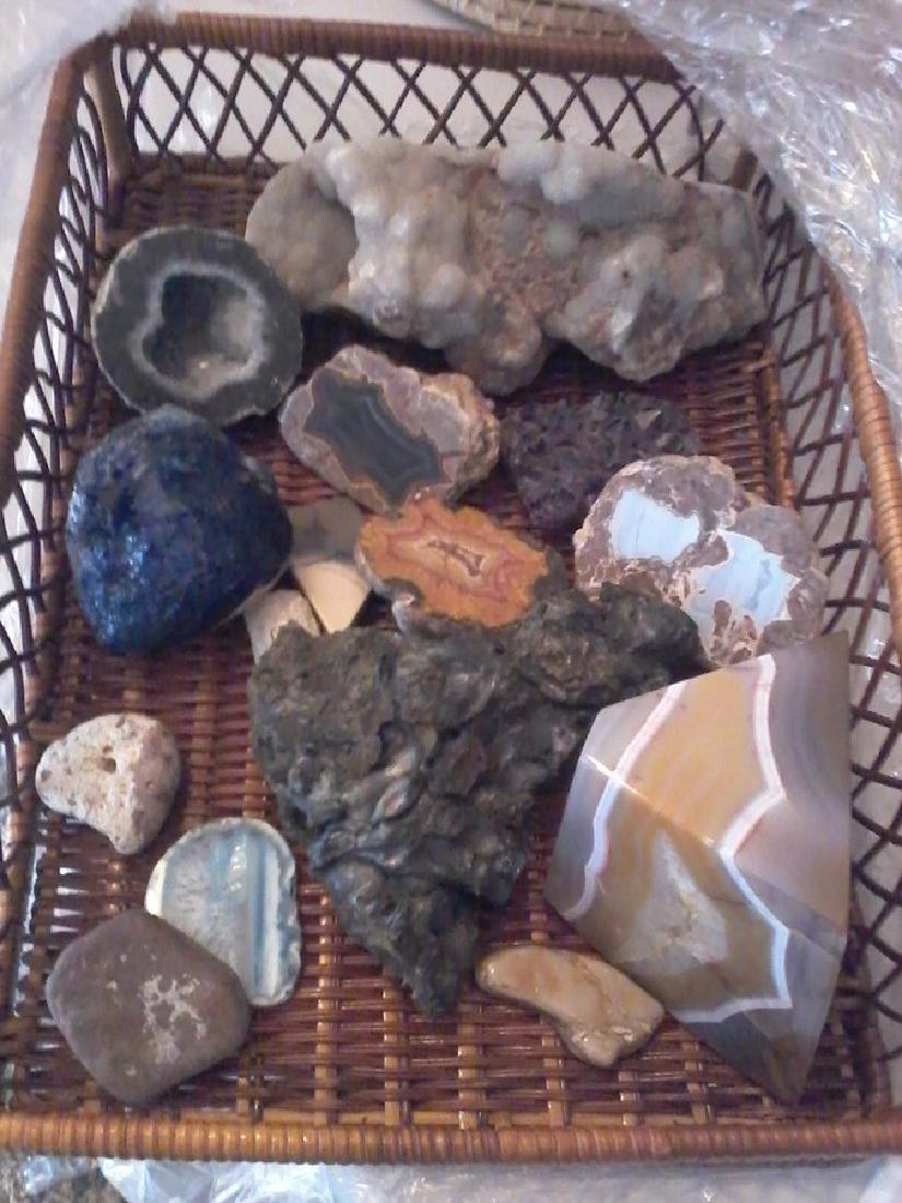 Basket of Crystals & Mixed Rocks: Basket of Crystals & Mixed Rocks