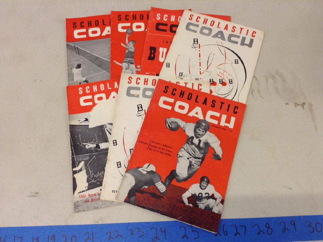 Lot of 1950's scholastic coach magazines: Lot of 1950's scholastic coach magazines
