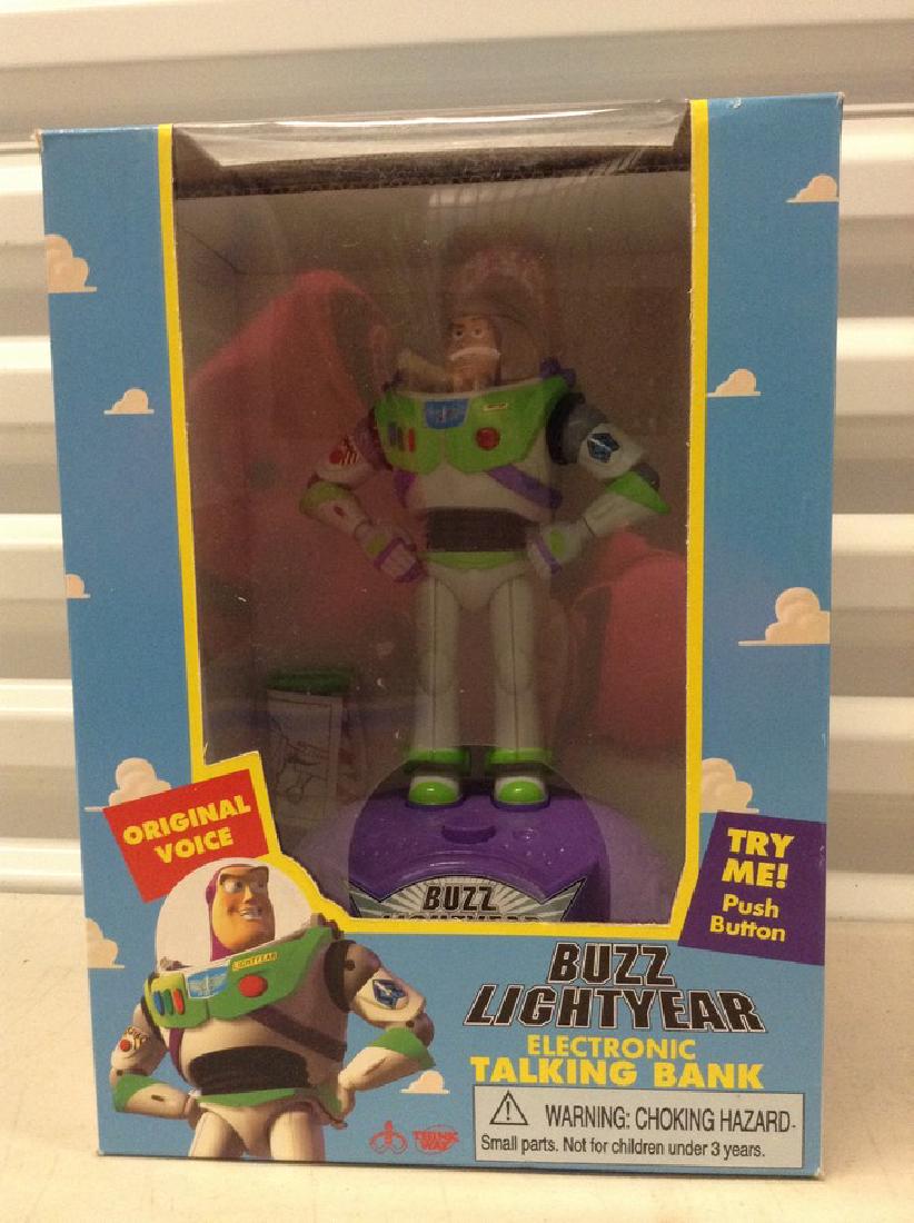 Buzz Lightyear Electronic think away Bank talking New: Buzz Lightyear Electronic think away Bank talking New in Box