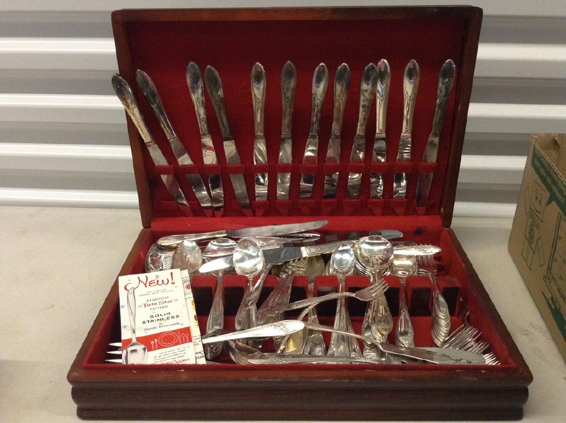 MCM Twin Star Sliver plate Flatware (1 of 1)