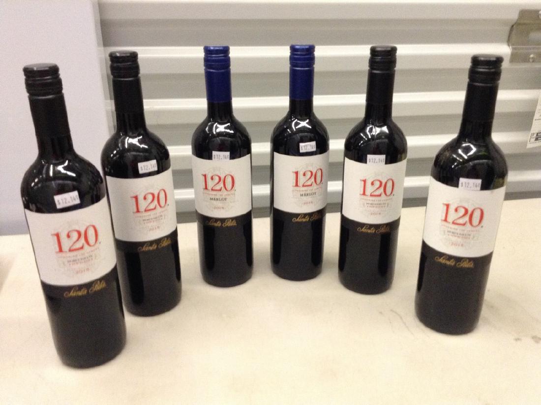 Lot of 6 Bottles of wine: Any contents in bottle is Free; You are bidding on the bottle & unbroken tax stamp