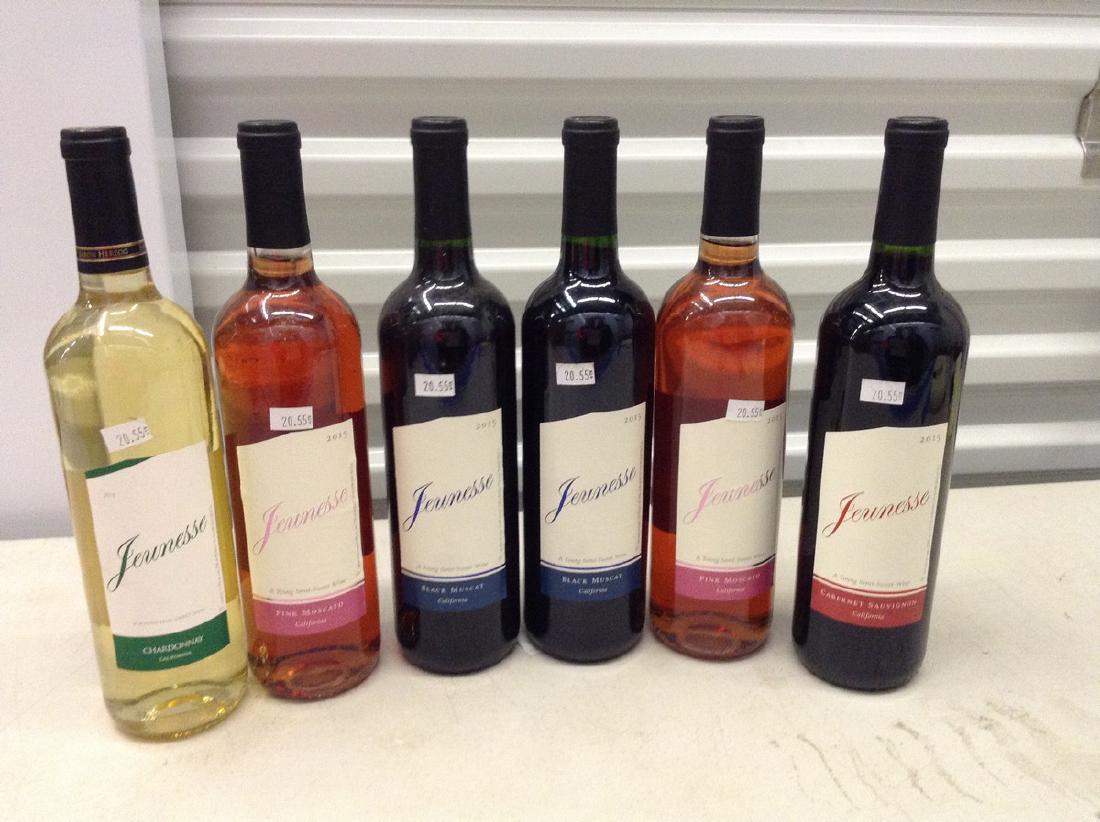 Lot of 6 Bottles of wine: Any contents in bottle is Free; You are bidding on the bottle & unbroken tax stamp