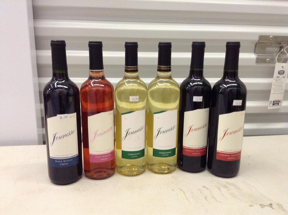 Lot of 6 Bottles of wine: Any contents in bottle is Free; You are bidding on the bottle & unbroken tax stamp