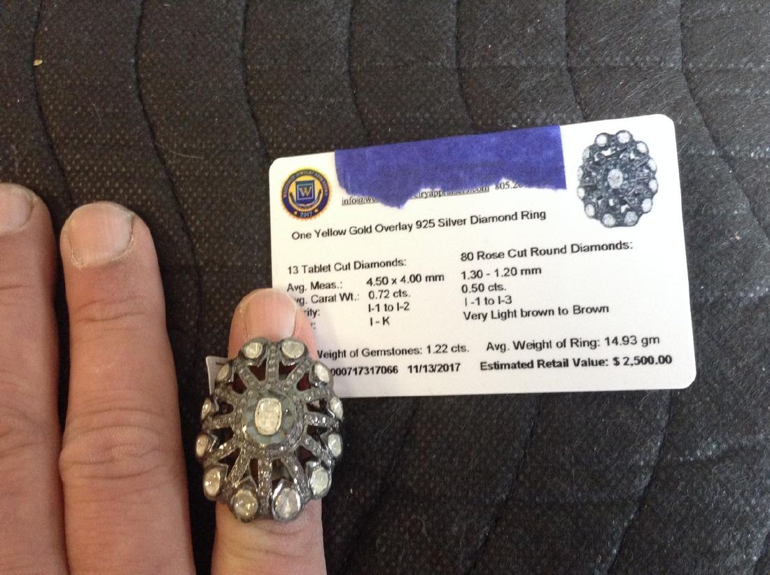 Sterling Silver Diamond Ring (1 of 1)