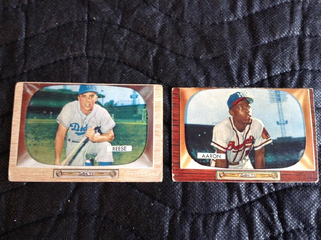 Hank Aaron Pee Wee Reese Baseball Cards (1 of 1)