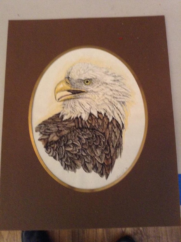 Signed bald eagle (1 of 1)