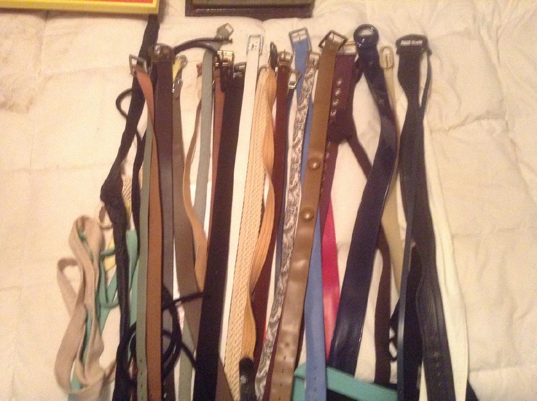 Large amount 1960's belts: Large amount 1960's belts