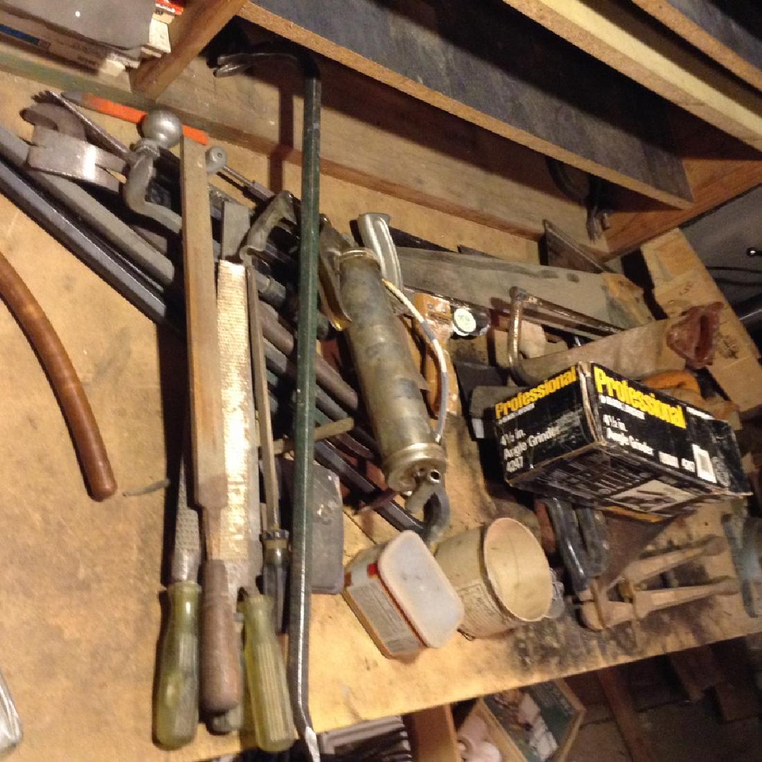 large amt of tooling on bench: large amt of tooling on bench