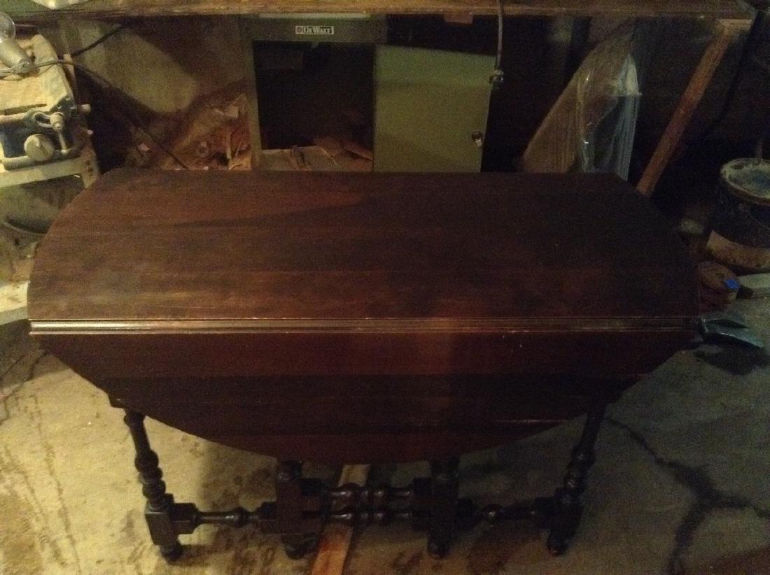 early drop leaf table 4" x 48" wide: early drop leaf table 4" x 48" wide