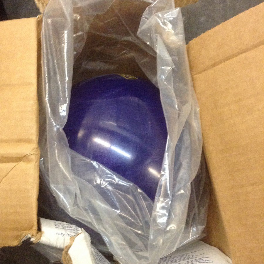 Matrix undrilled blue bowling ball- 16lbs (1 of 1)