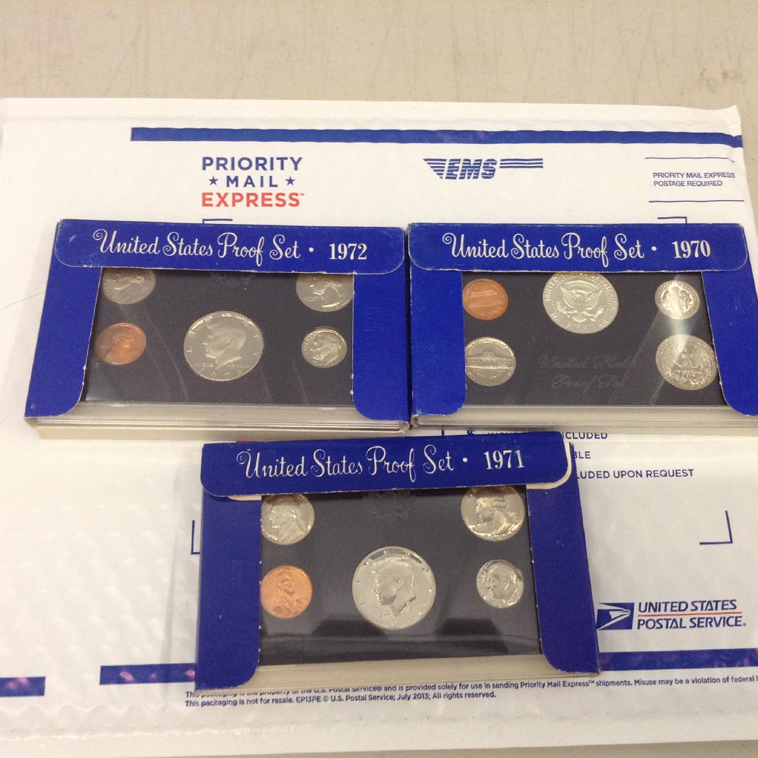 united states proof set 1970, 1971, and 1972 (1 of 1)