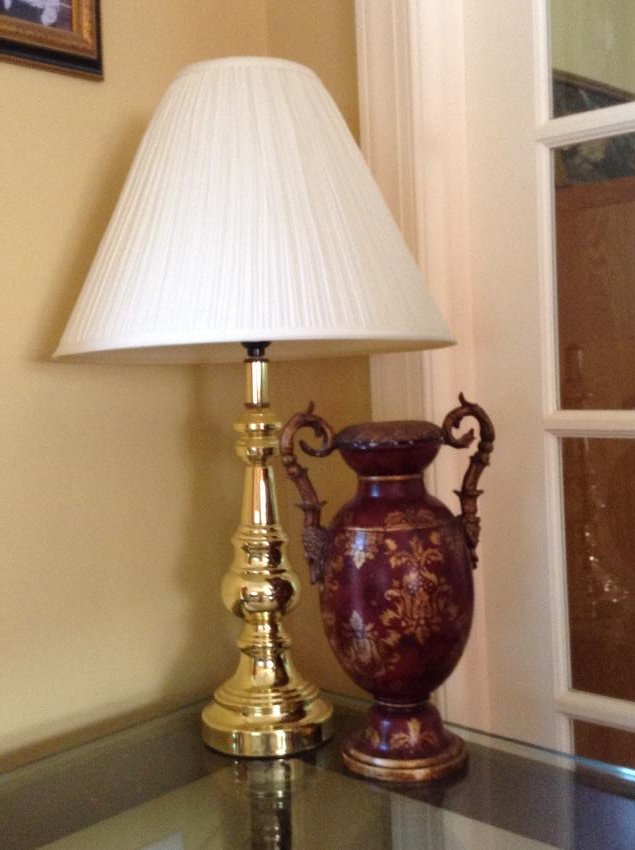 Ceramic Vase & brass lamp - Vase 14" T (1 of 1)