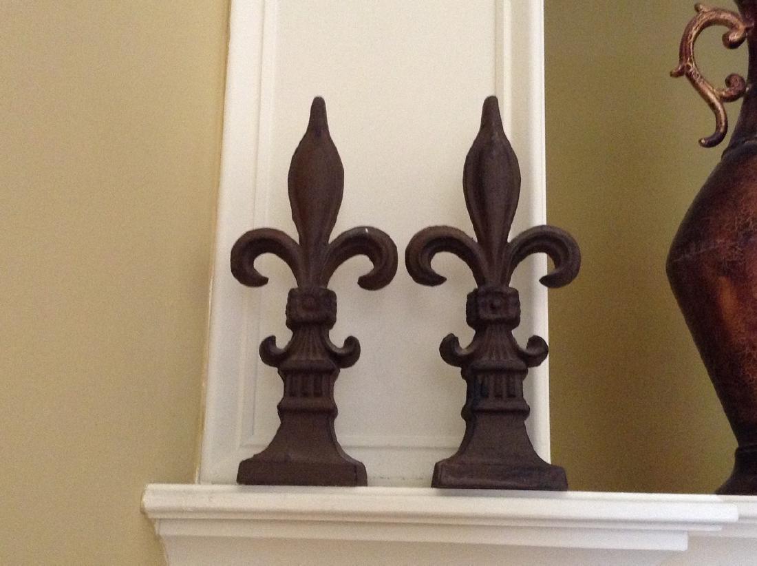 Cast Iron Bookends 10" Tall (1 of 1)