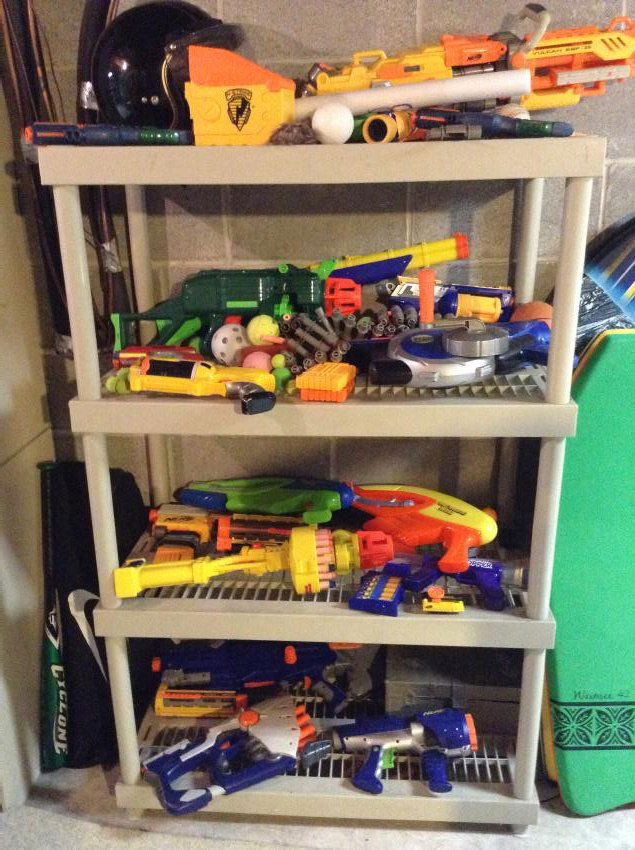 Contents of shelving unit - water toys (1 of 1)