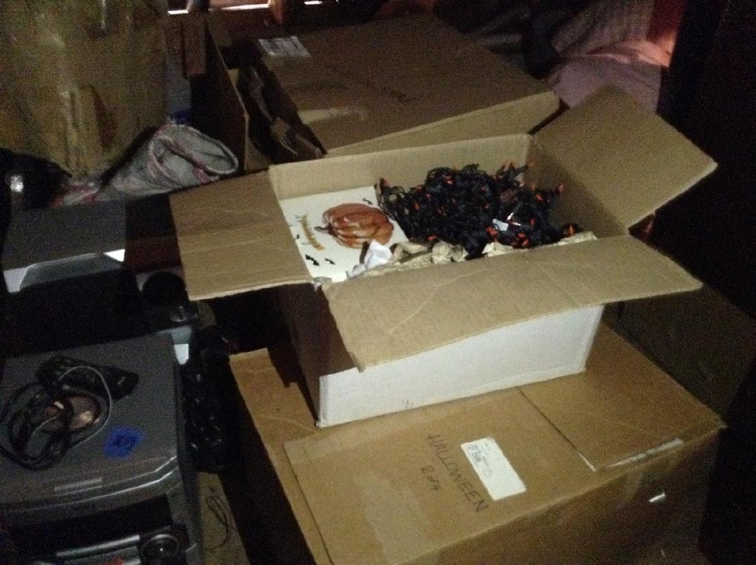 4 boxes of Halloween Decorations: 4 boxes of Halloween Decorations