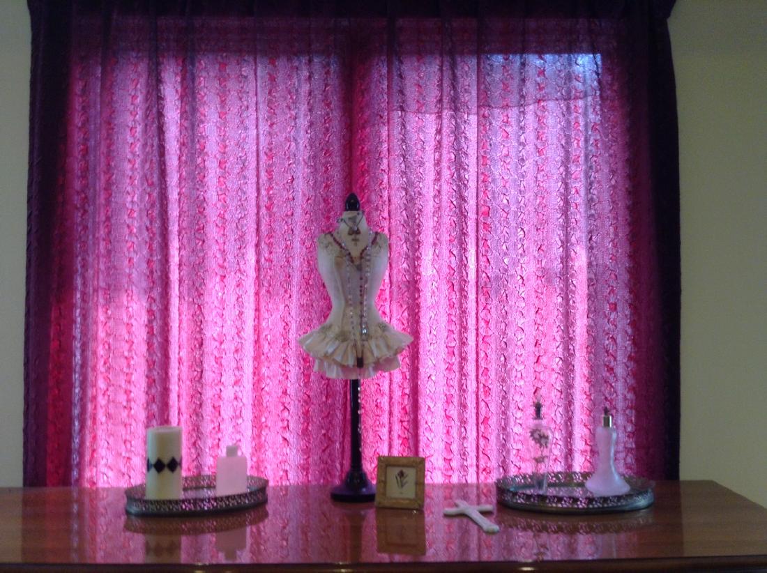 Dresser Set perfume bottles, rosary beads and more (1 of 1)