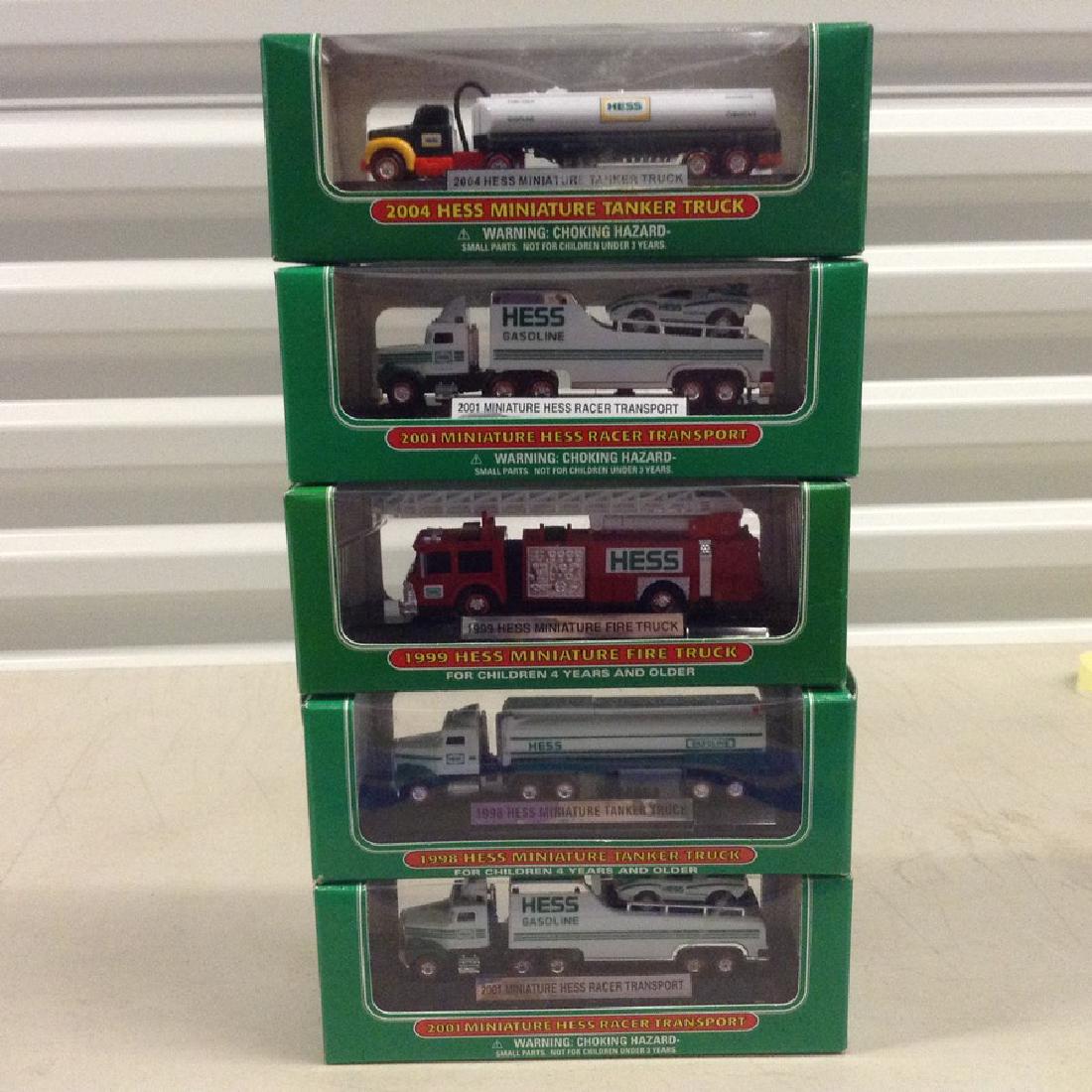 Lot of 5 Mini Hess Trucks (1 of 1)