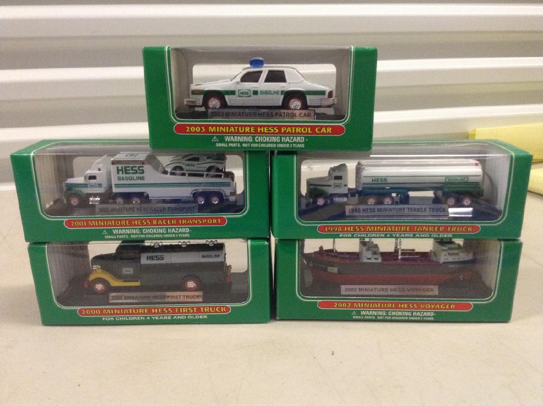 Lot of 5 Mini Hess Trucks (1 of 1)