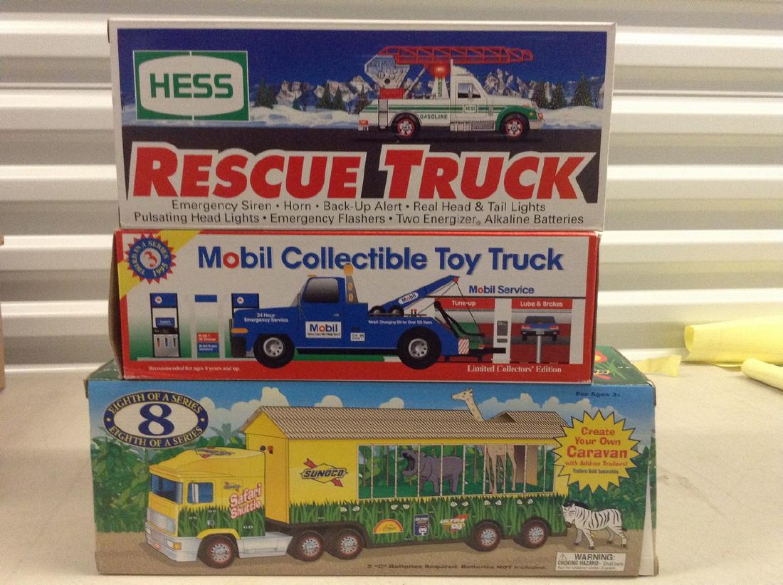 Lot of 3 Diecast Trucks and Hess Truck (1 of 1)