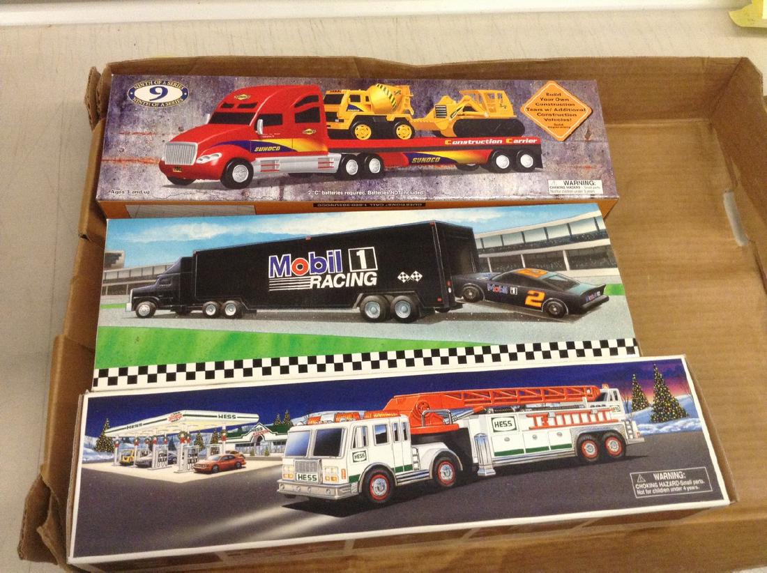 Lot of 3 Diecast Trucks and Hess Truck (1 of 1)