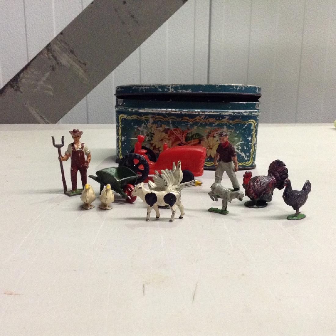 lot of lead farm animals and figures (1 of 1)