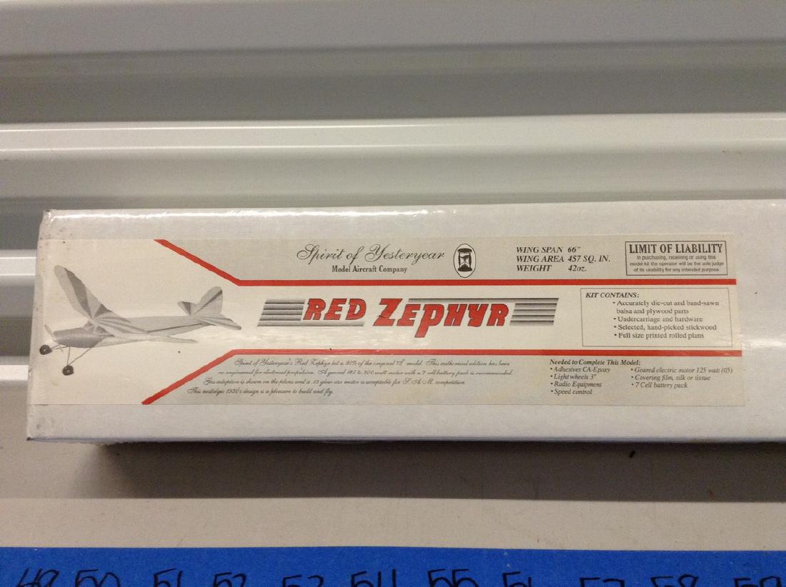 Spirit of Yesteryear Red Zephyr Airplane model unbuilt: Spirit of Yesteryear Red Zephyr Airplane model unbuilt & sealed