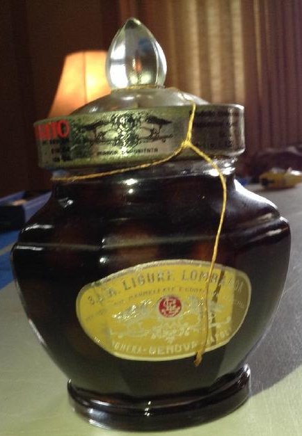 Licore Lomarda Genova: Any contents in bottle is Free; You are bidding on the bottle & unbroken tax stamp