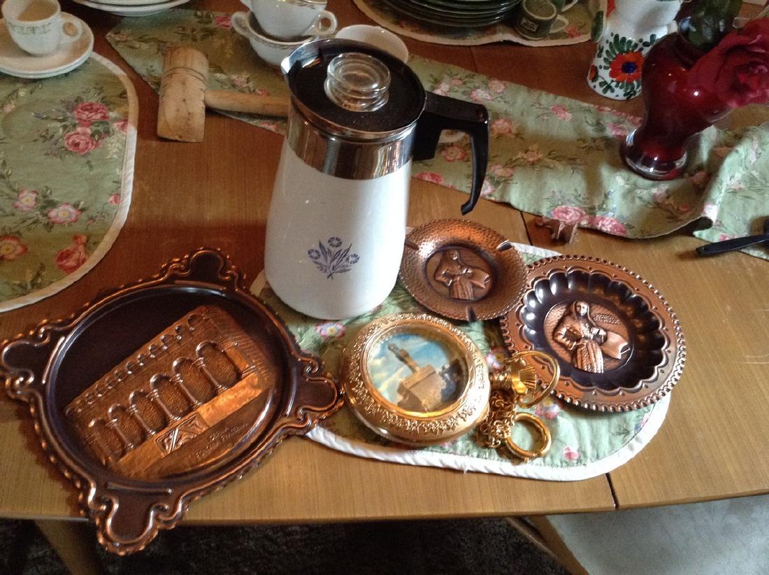 corning wear coffee pot and religious harmer copper: corning wear coffee pot and religious harmer copper pieces