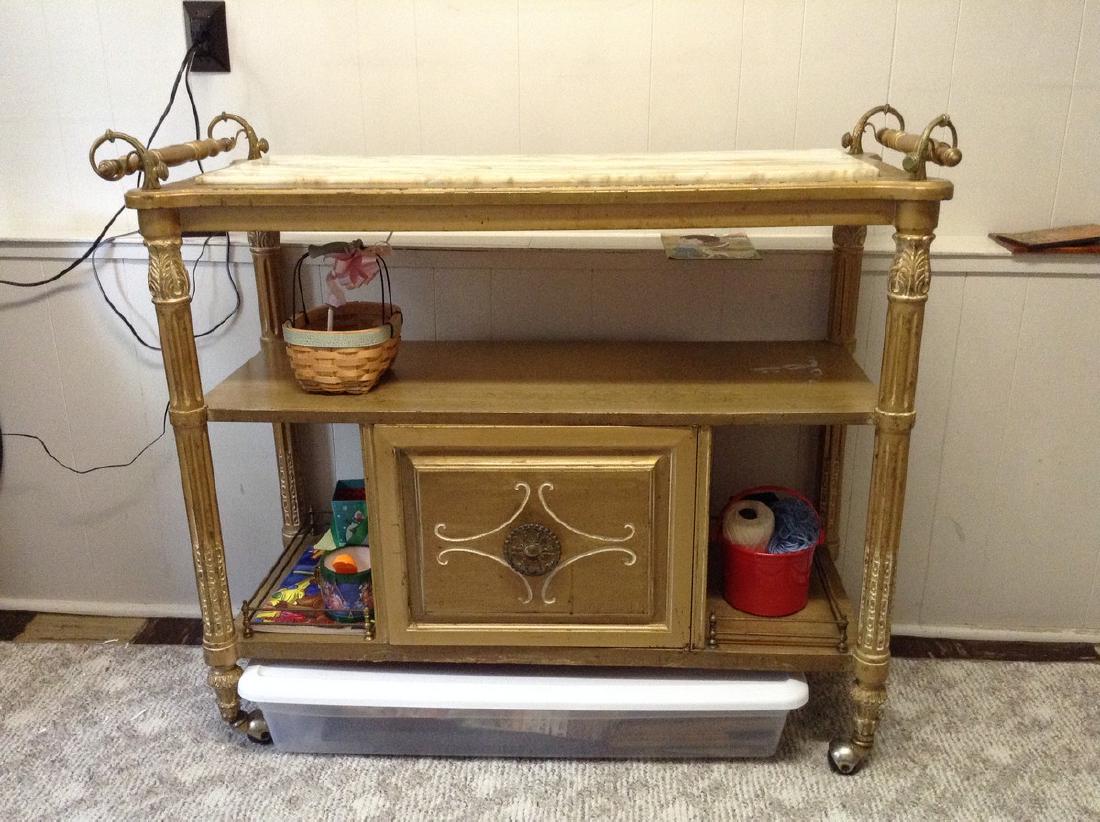 rolling serving cart French provisional: rolling serving cart French provisional