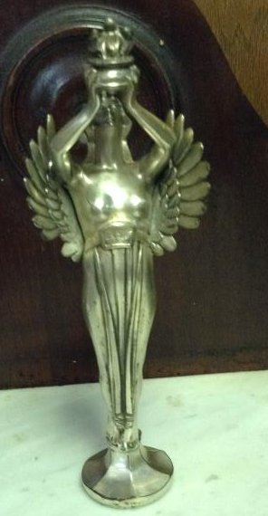 Metal 1920s Statue 8 1/2 " Tall (1 of 1)