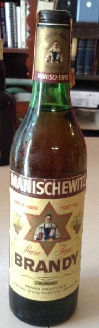 Manischewitz Rare Fine Brandy: Any contents in bottle is Free; You are bidding on the bottle & unbroken tax stamp