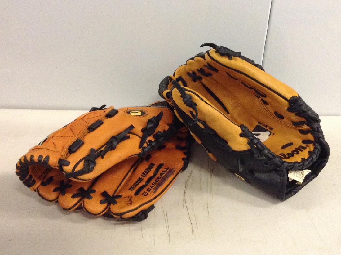 lot of 2 Wilson baseball gloves (1 of 1)