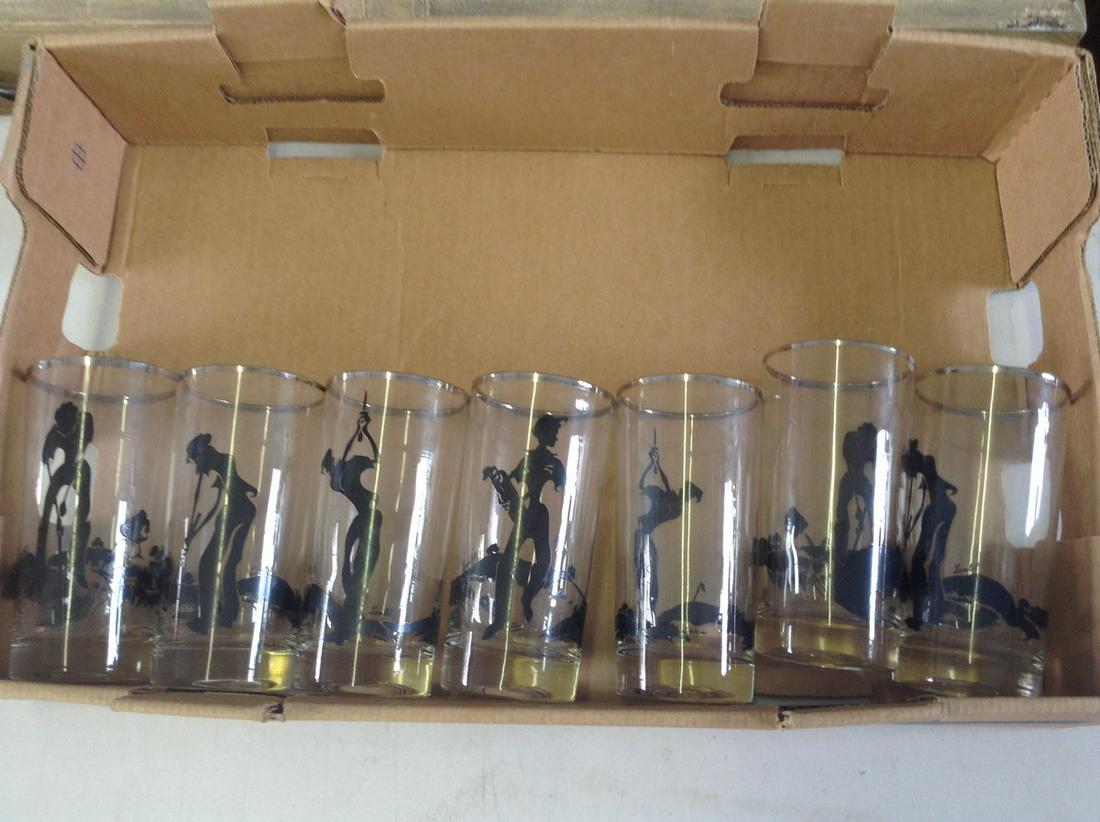 Lanbil Dorothy Thrope style Silver erotic glasses lot: Lanbil Dorothy Thrope style Silver erotic glasses lot of 7