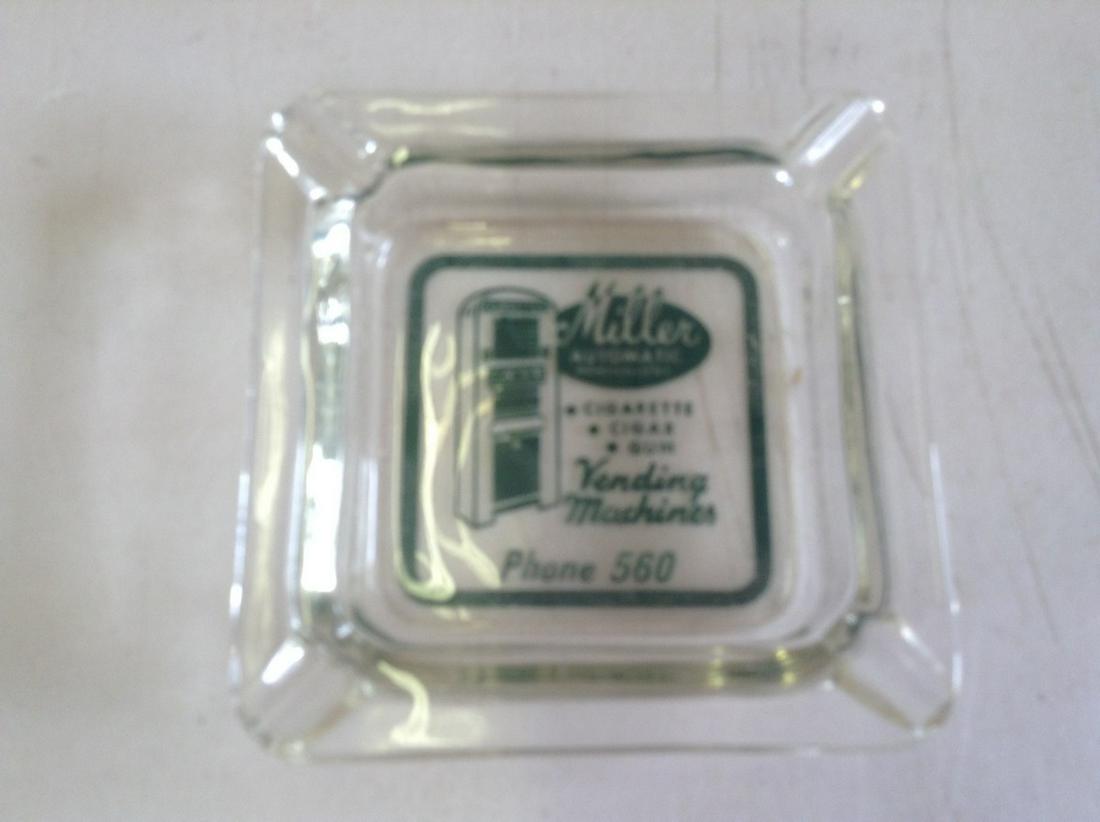 Miller vending machines Glass Vintage ashtray: Miller vending machines Glass Vintage ashtray