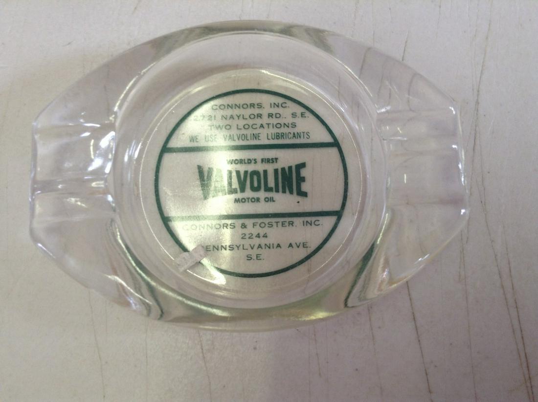 Valvoline Motor Oil Connors, Inc Vintage Ashtray: Valvoline Motor Oil Connors, Inc Vintage Ashtray