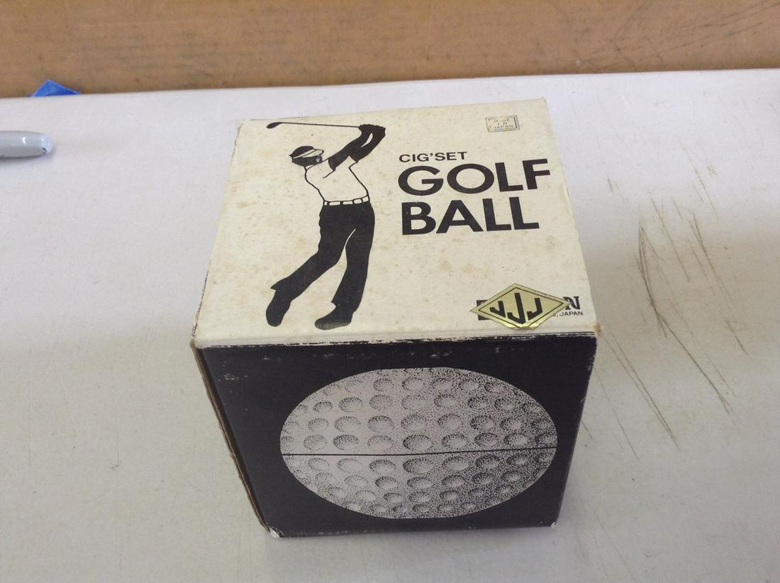 Cigset Golf Ball lighters & ashtray: Cigset Golf Ball lighters & ashtray