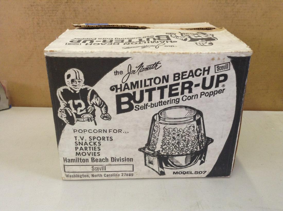 joe namath popcorn popper for sale