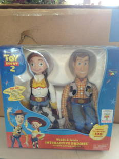 toy story 2 woody and jessie interactive buddies action: toy story 2 woody and jessie interactive buddies action figures