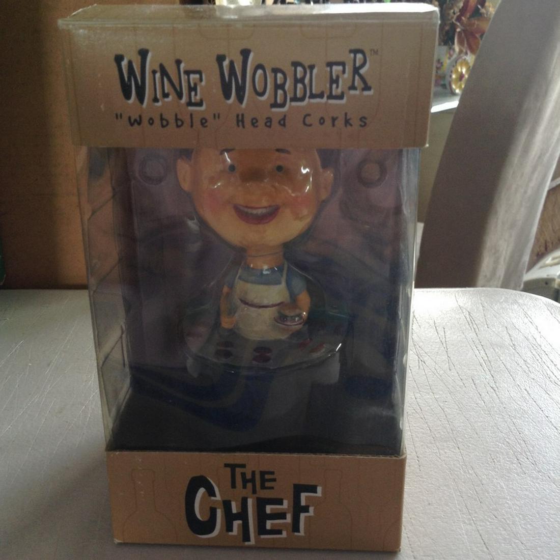 Chef Wine Wobbler Head: Chef Wine Wobbler Head