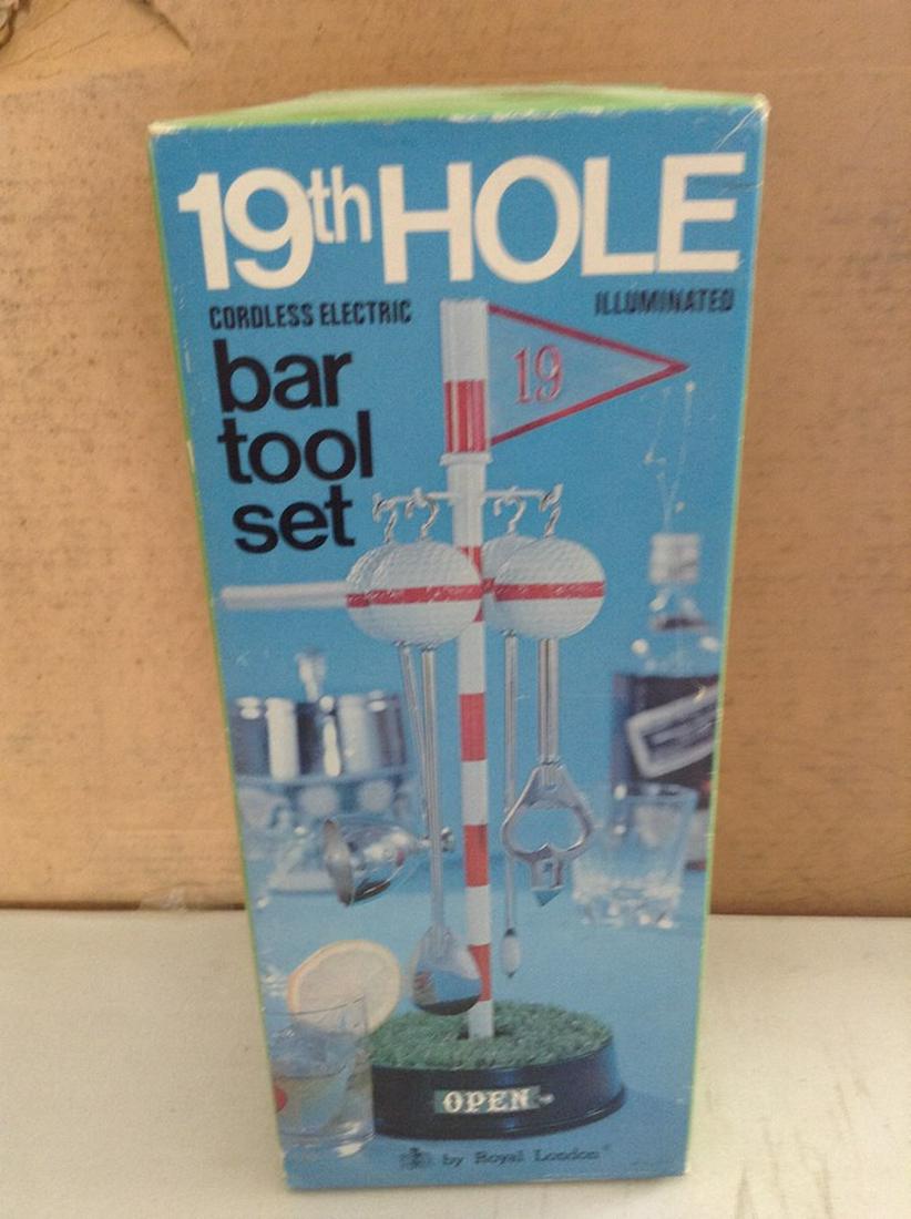vintage 19th hole bar tool set (1 of 1)