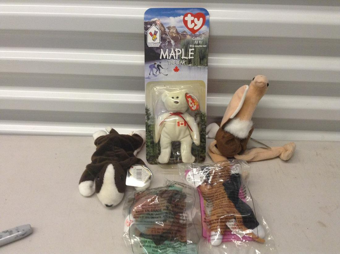 lot of 5 Beanie Babies: lot of 5 Beanie Babies