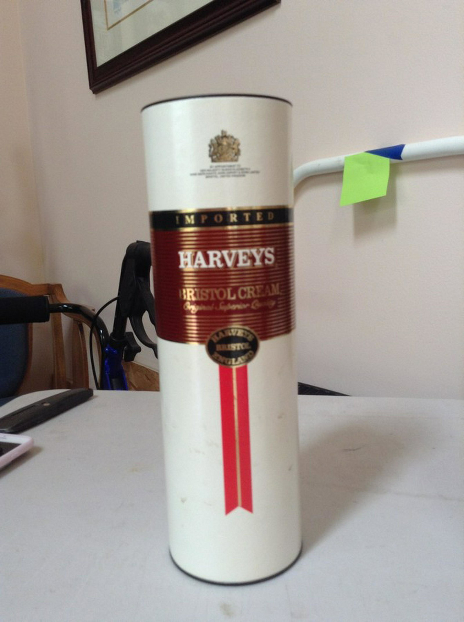 imported Harveys Bristol Cream Superior Quality: Any contents in bottle is Free; You are bidding on the bottle & unbroken tax stamp