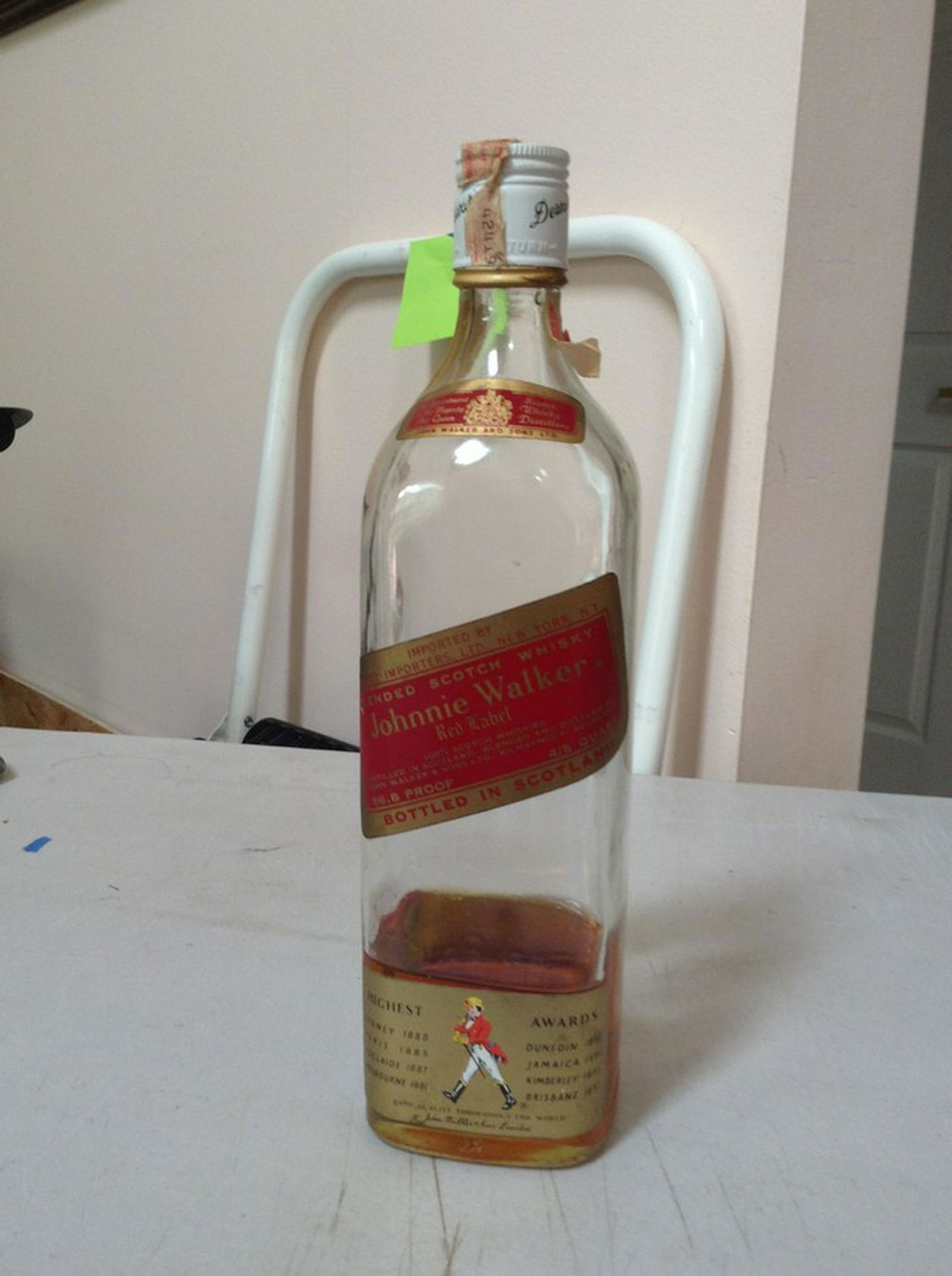 Johnnie walker Red label bottle in Scotland (1 of 1)