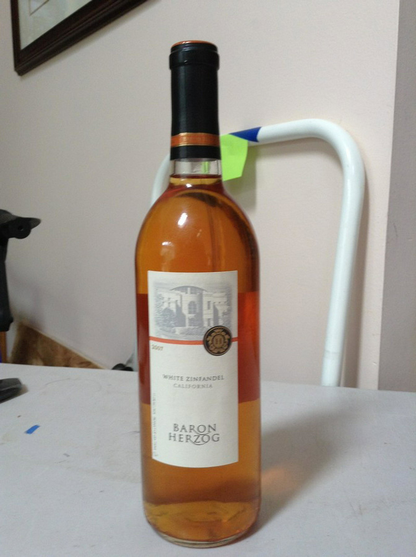 Baron Herzog 2007 White Zinfandel California: Any contents in bottle is Free; You are bidding on the bottle & unbroken tax stamp