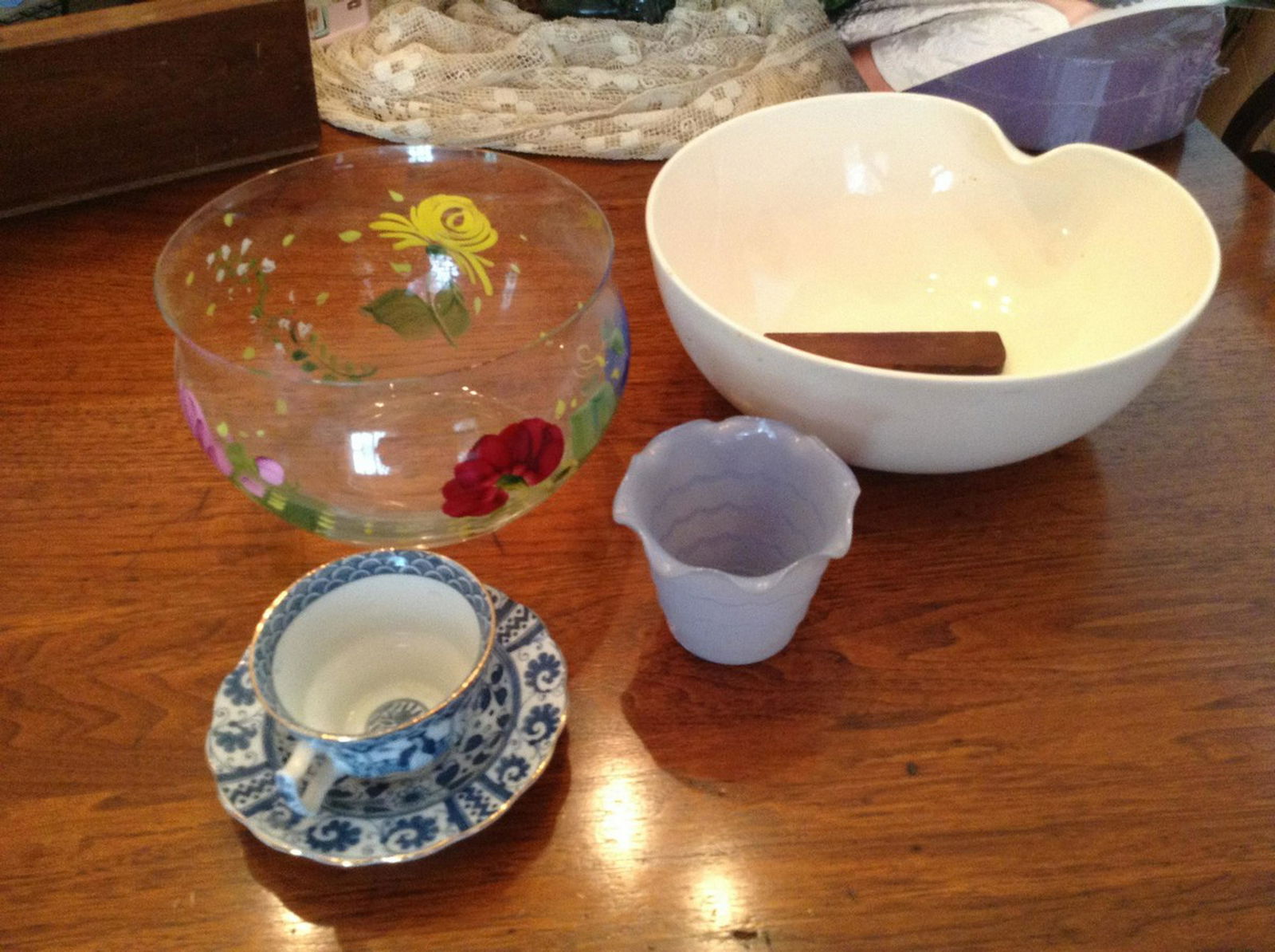 two large bowls, Chinese cup and saucer and more (1 of 1)