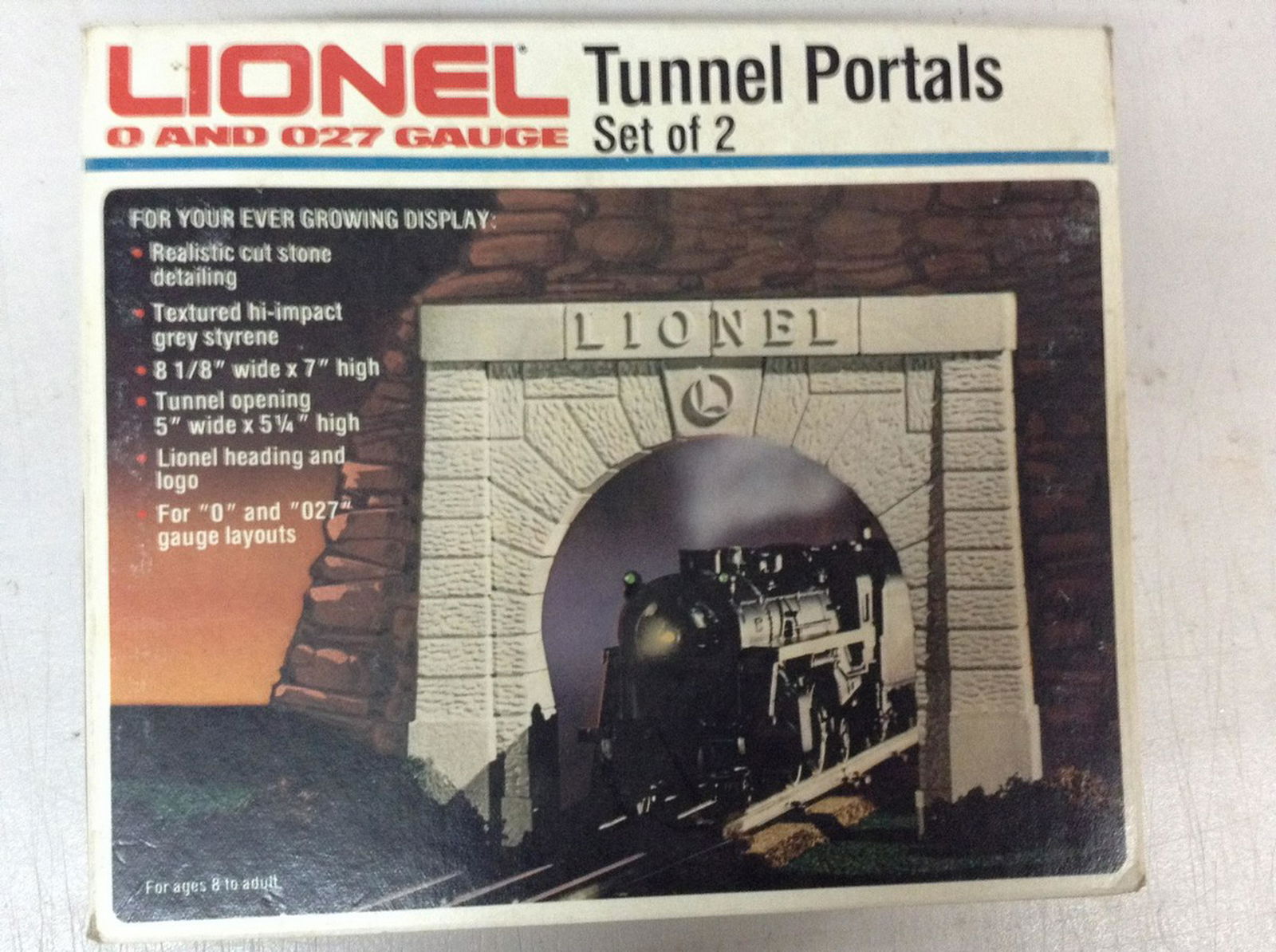 Lionel "O" and "027" tunnel portals set of 2: Lionel "O" and "027" tunnel portals set of 2