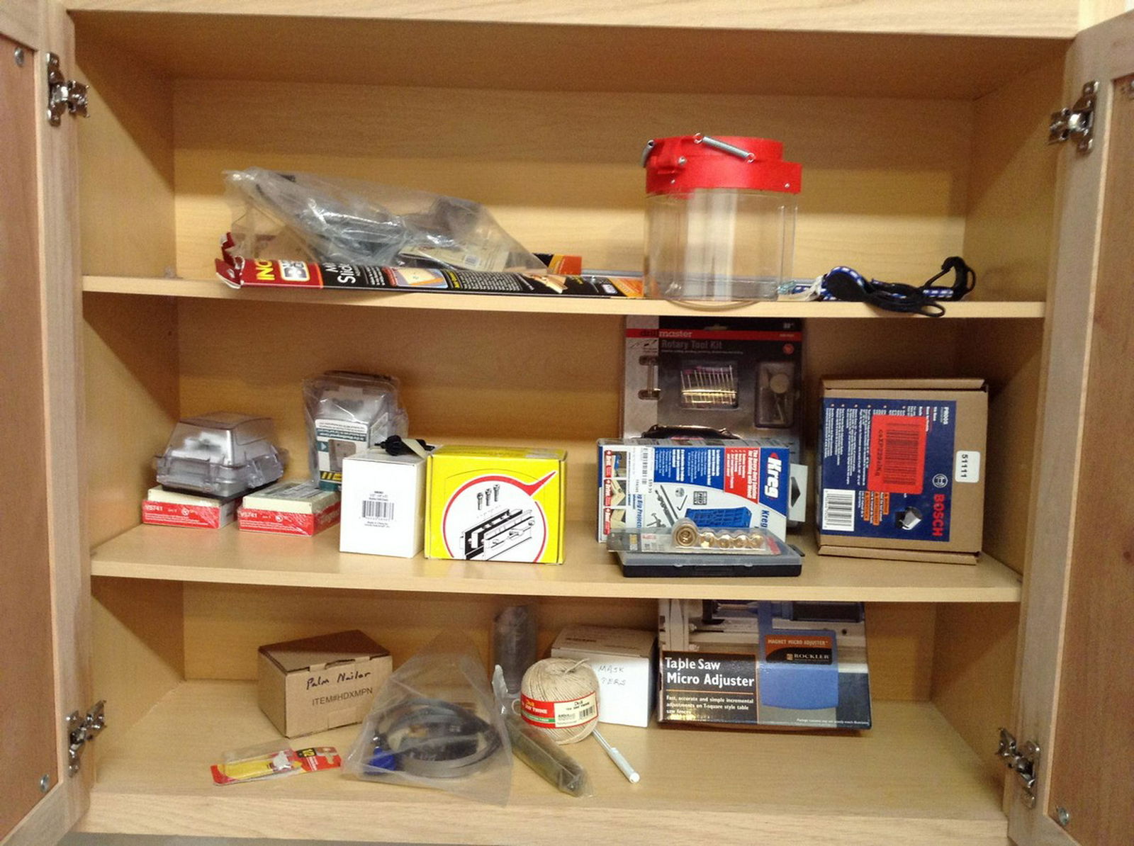 contents of cabinet drill bits and more (1 of 1)