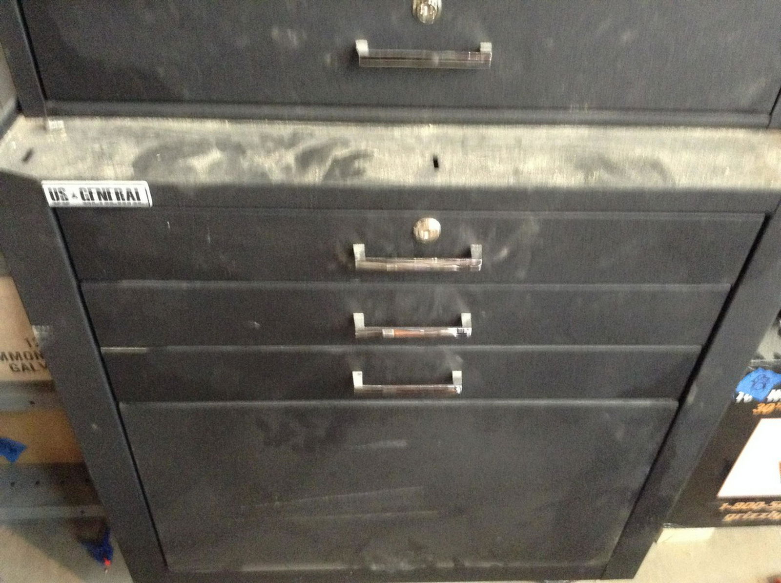 US General bottom tool Box  3 draw no contents (1 of 1)