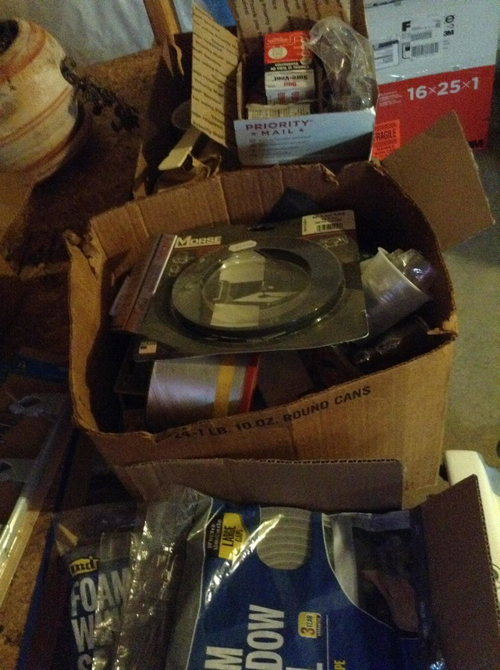 three boxes of plumbing hardware and other hardware: three boxes of plumbing hardware and other hardware