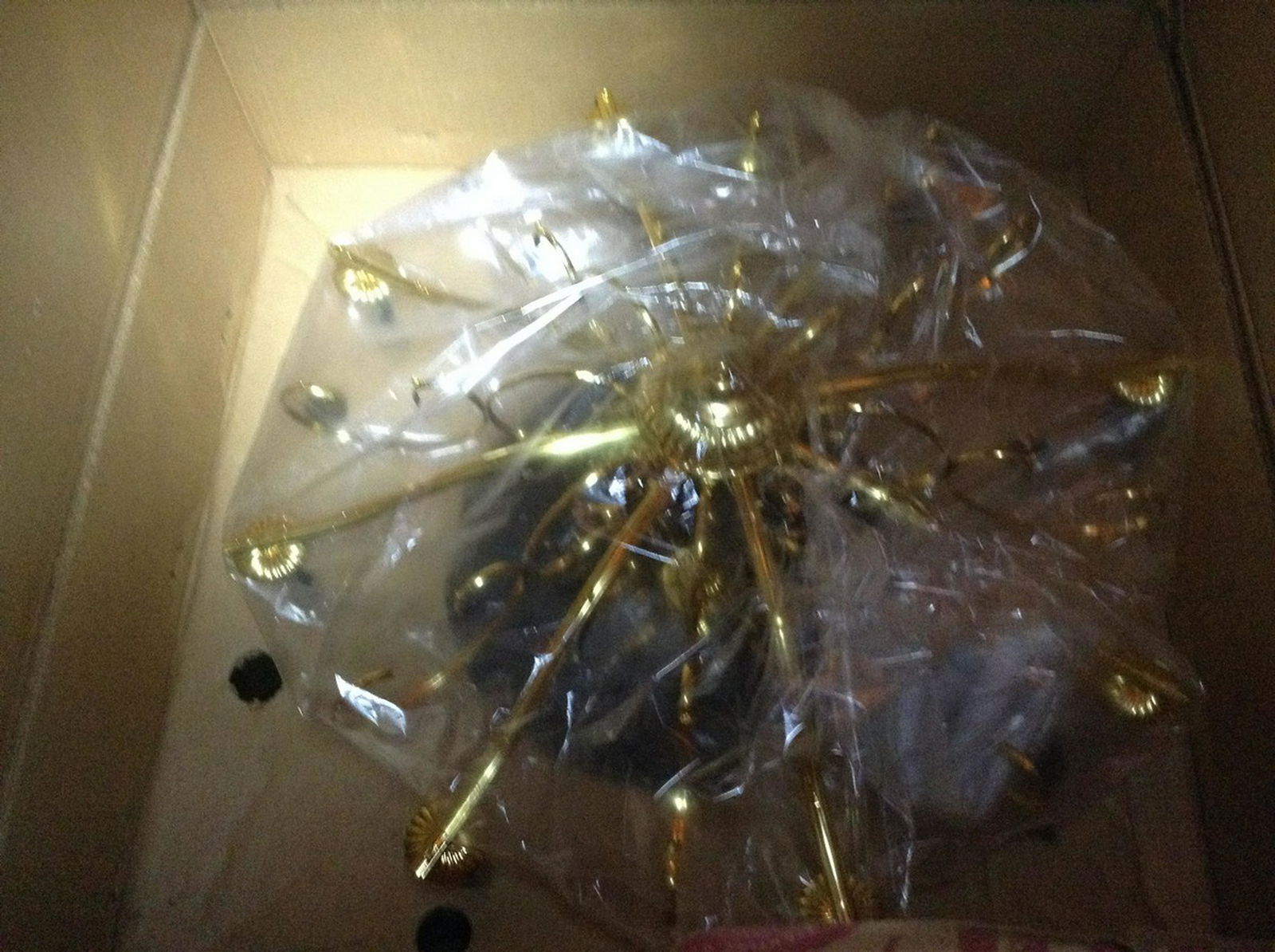 vintage brass chandelier (1 of 1)